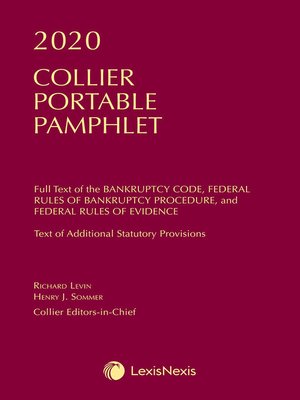 cover image of Collier Pamphlet Edition